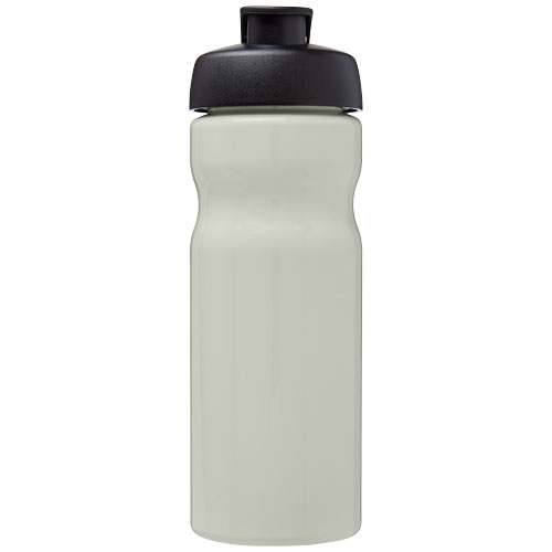 Bidon H2O Eco o pojemności 650 ml z wieczkiem zaciskowym Kość słoniowa-Czarny 21009720 (2)