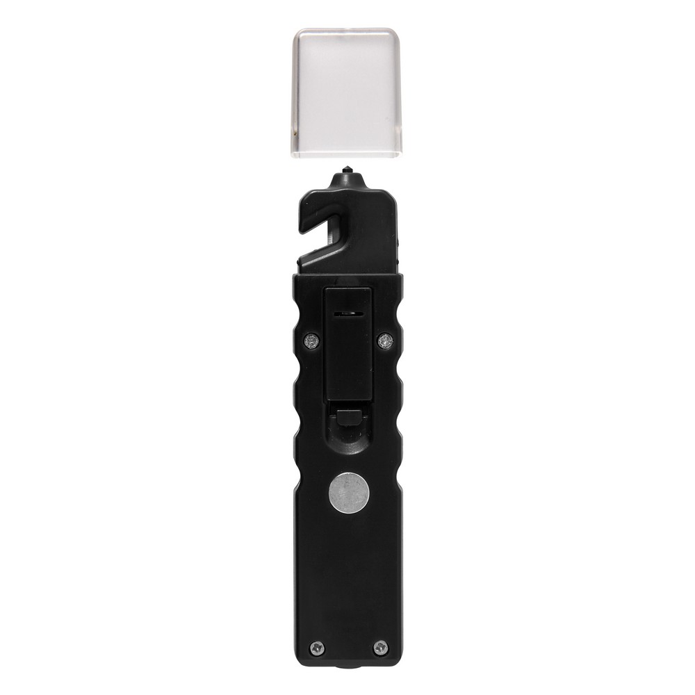 Latarka bezpieczeństwa 4 LED COB, przecinak do pasów, młotek bezpieczeństwa Czarny V9732-03 (6)