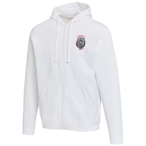 Jasper bluza unisex z kapturem z materiału organicznego pochodzącego z recyklingu z certyfikatem OCS, o gramaturze 280 g/m² Biały 3966601A (1)