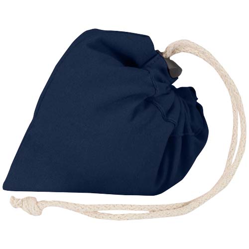 Madras Blend - torba na zakupy, wykonana z recyklingowanej baweły o gramaturze 140 g/m² posiadającej certyfikat GRS, składana Granatowy 12080555 (5)