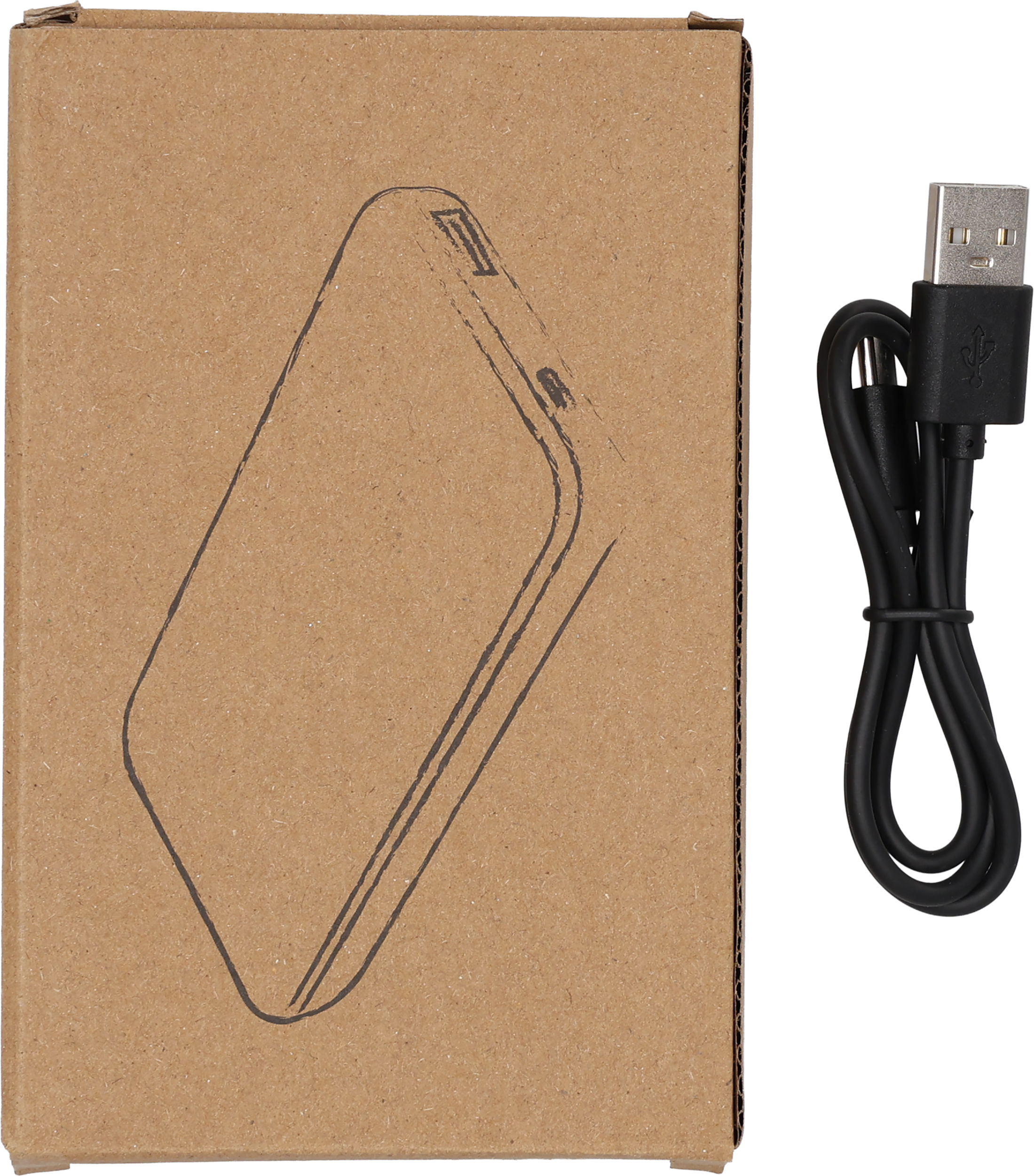 Power bank z ABS z recyklingu 10000 mAh PRESTON Czerwony 3549405 (6)
