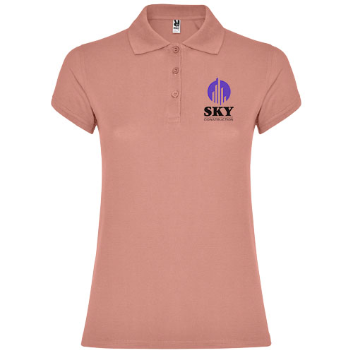 Star koszulka damska polo z krótkim rękawem Clay Orange R66343K5 (1)