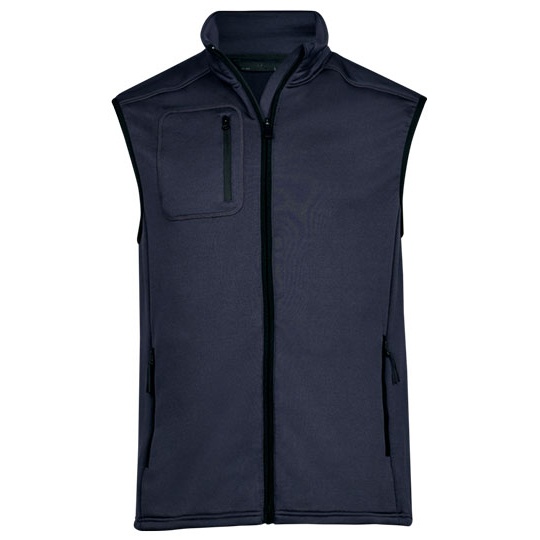 Bezrękawnik Męski Dopasowany Polarowy Stretch Navy TJ9104-596133 