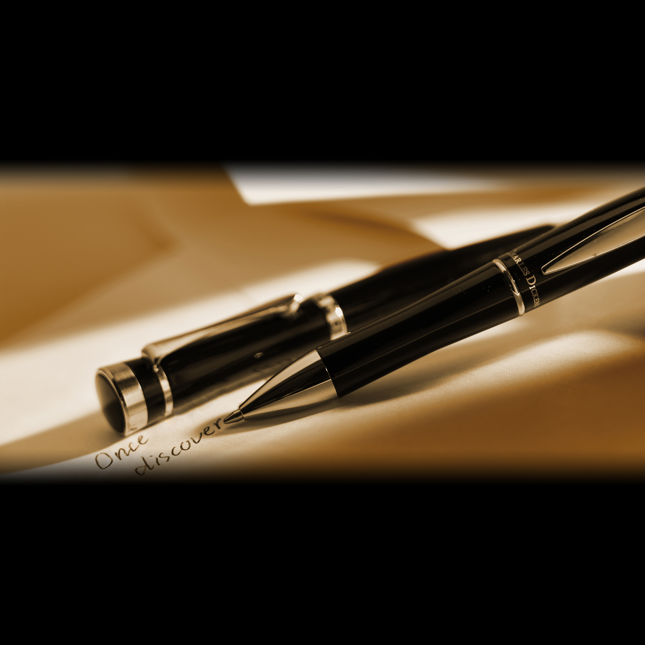 Długopis Charles Dickens® w pudełku Czarny V1104-03 (2)