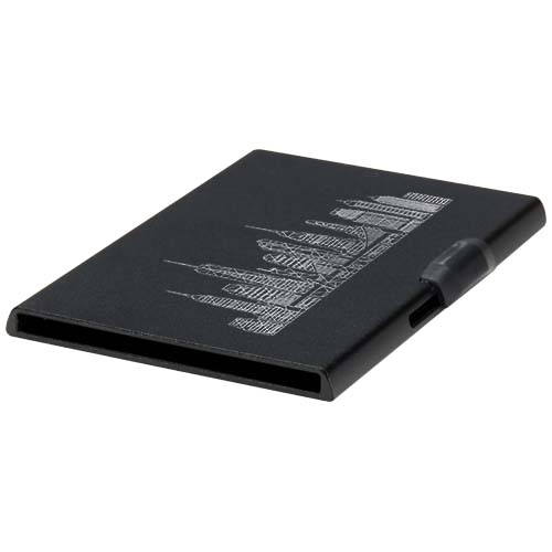 Magnetyczne etui na karty z ochroną RFID, wykonane z materiałów z certyfikatem RCS Czarny 12452890 (1)