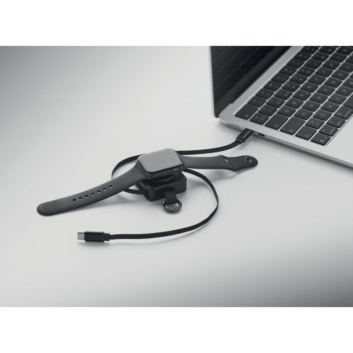 Zwijany kabel USB-C 100 W Czarny MO3145-03 (2)