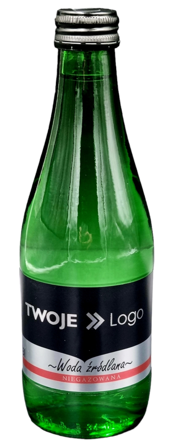 Gadżet reklamowy - 100x Woda niegazowana w butelce z logo 0,3L