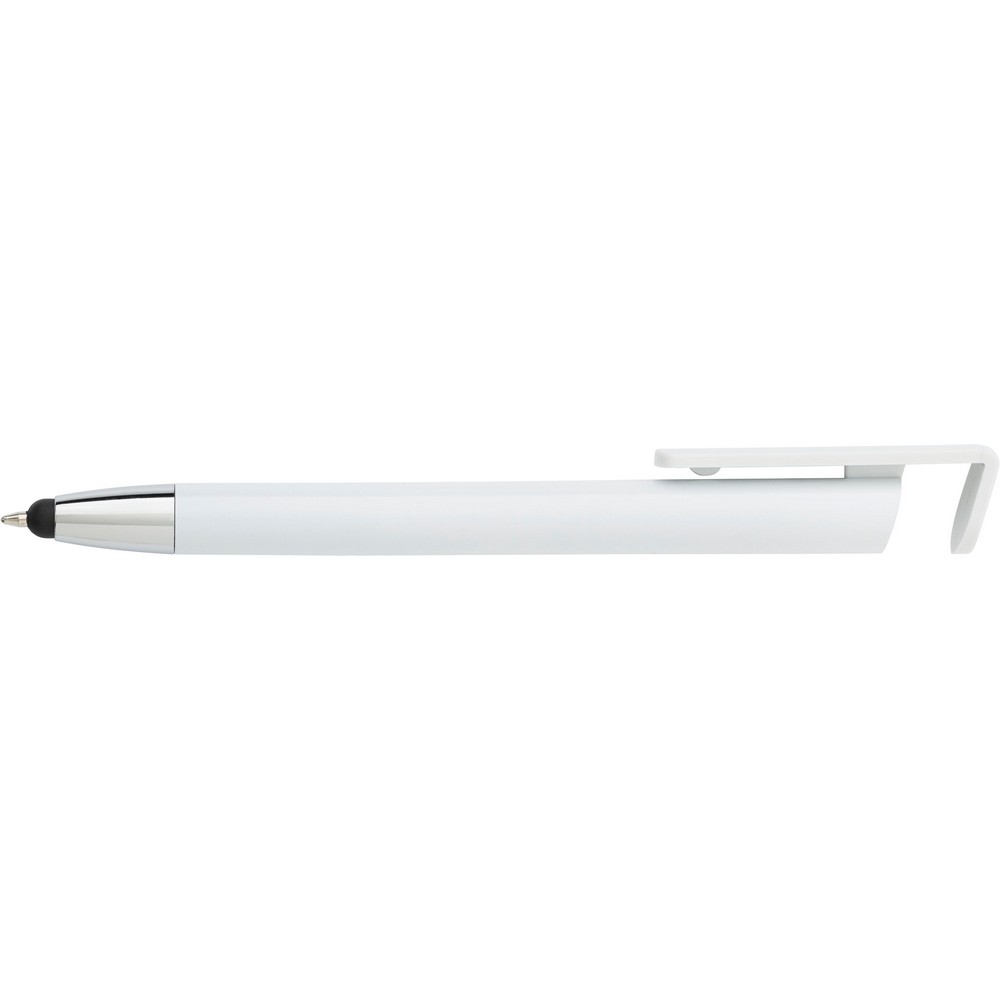 Długopis, touch pen, stojak na telefon Biały V1753-02 