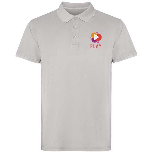 Austral koszulka polo unisex z krótkim rękawem  Szary R2202E10 (1)