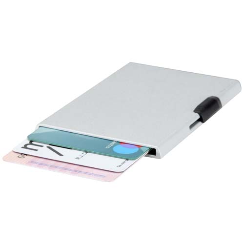Magnetyczne etui na karty z ochroną RFID, wykonane z materiałów z certyfikatem RCS Srebrny 12452881 