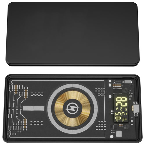 Podświetlany bezprzewodowy magnetyczny powerbank SCX.design P19 o pojemności 5000 mAh Czarny 1PX16090 (1)