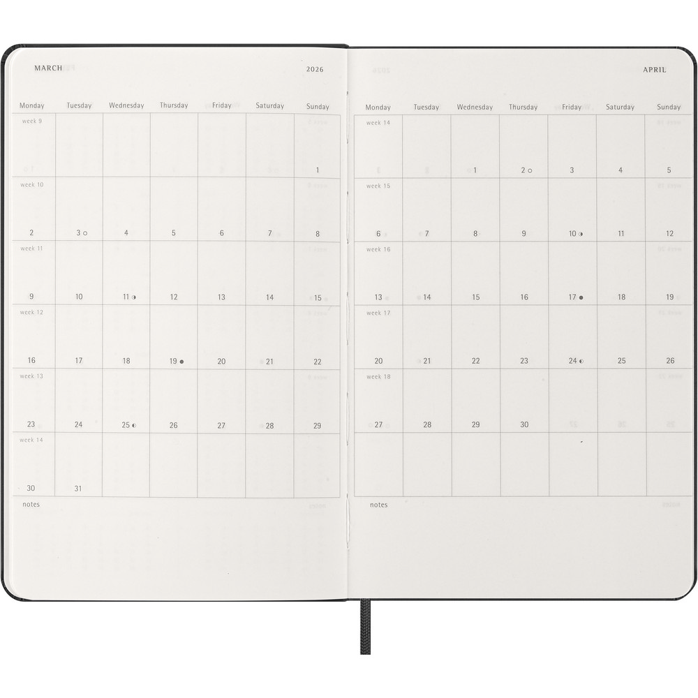 Kalendarz MOLESKINE Czarny VM396-03/2027 (6)