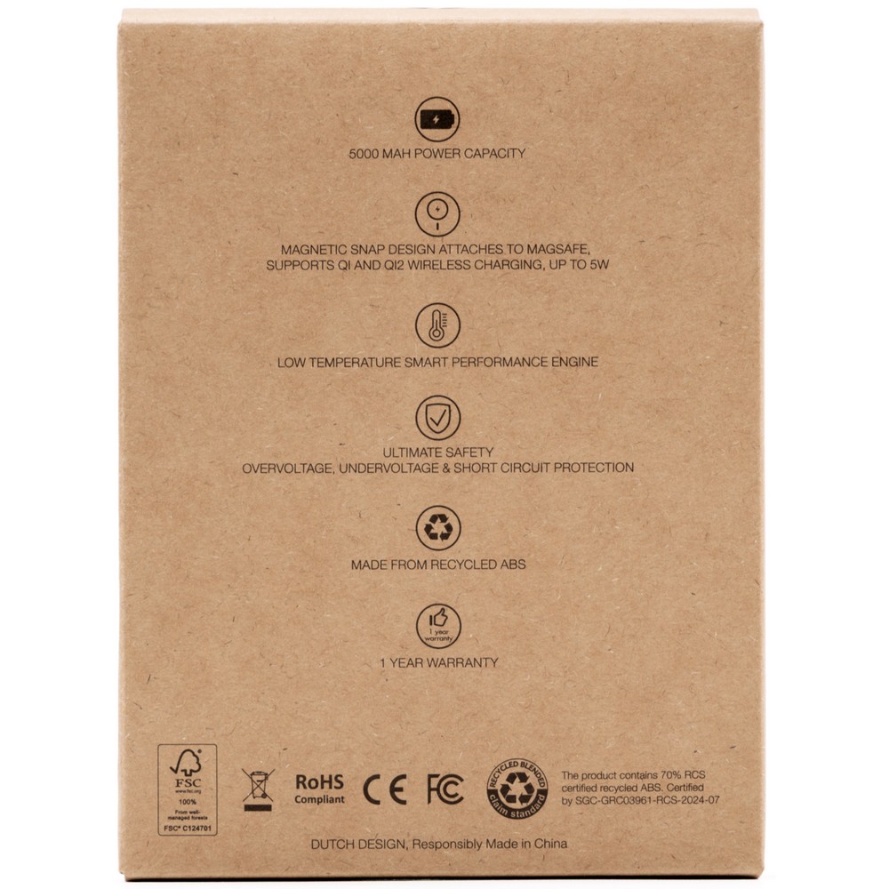 Magnetyczny power bank 5000 mAh BrandCharger Powercharge Air Biały VB188-02 (5)