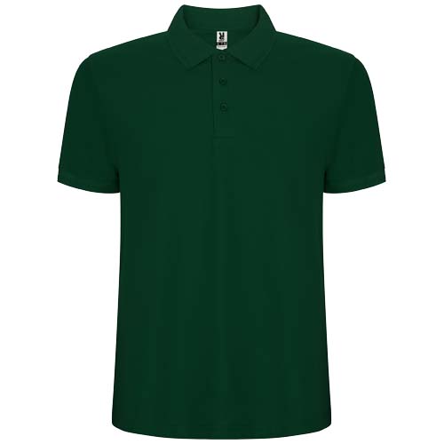 Pegaso Premium koszulka męska polo z krótkim rękawem Butelkowa zieleń R66094Z5 