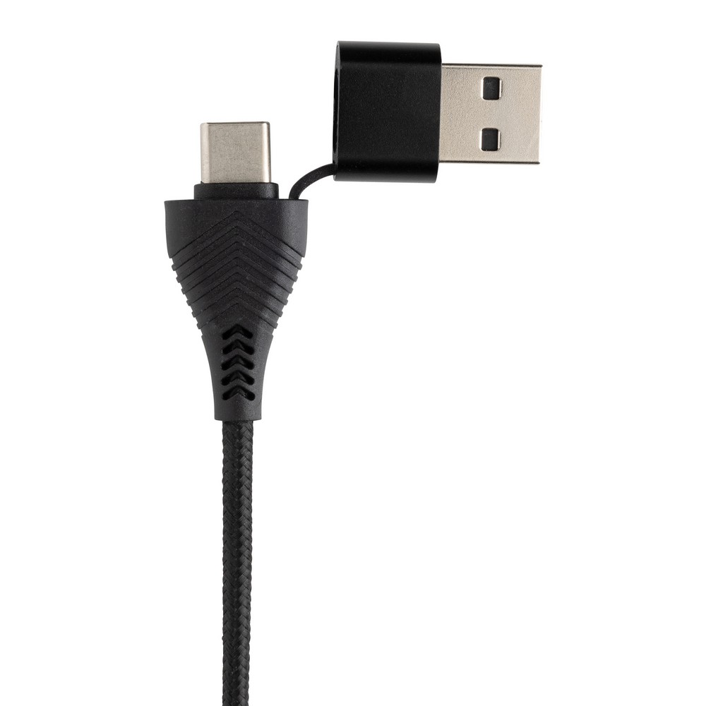 Hub USB, plastik z recyklingu Czarny P308.5601 (1)