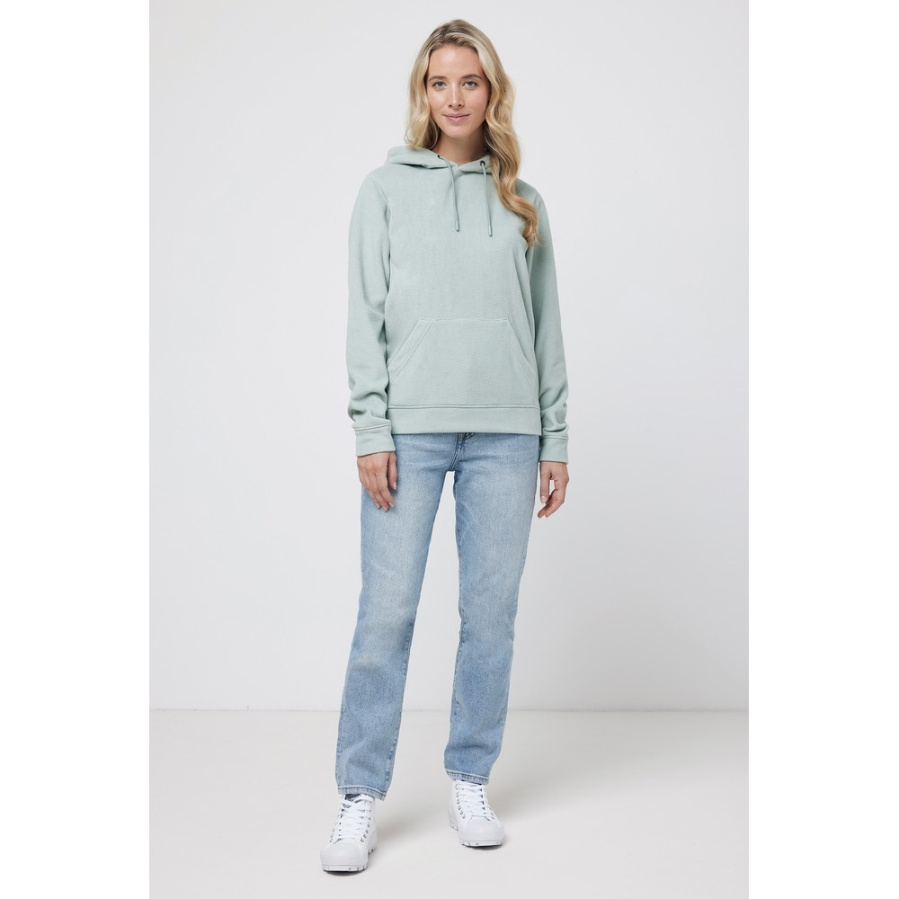 Bluza z kapturem z mikropolaru Iqoniq Trivor, RPET Zielony T9403.023.XS (12)