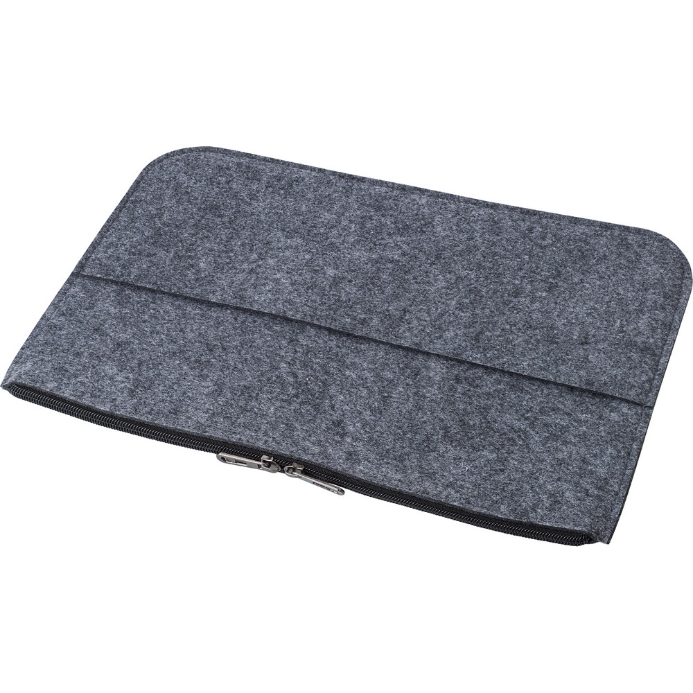 Etui na laptopa 14" z filcu RPET, teczka na dokumenty Szary V1256-19 (1)