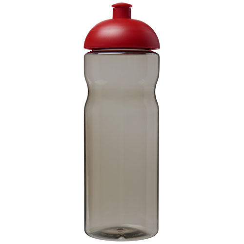 Bidon H2O Eco o pojemności 650 ml z wypukłym wieczkiem Węgiel drzewny-Czerwony 21009803 (2)