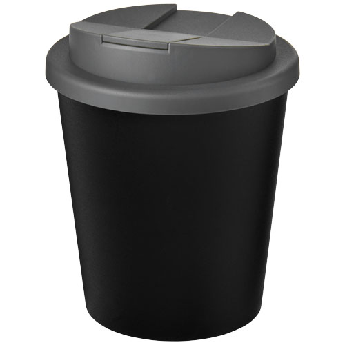 Kubek Americano® Espresso Eco z recyklingu o pojemności 250 ml z pokrywą odporną na zalanie  Czarny-Szary 21045511 