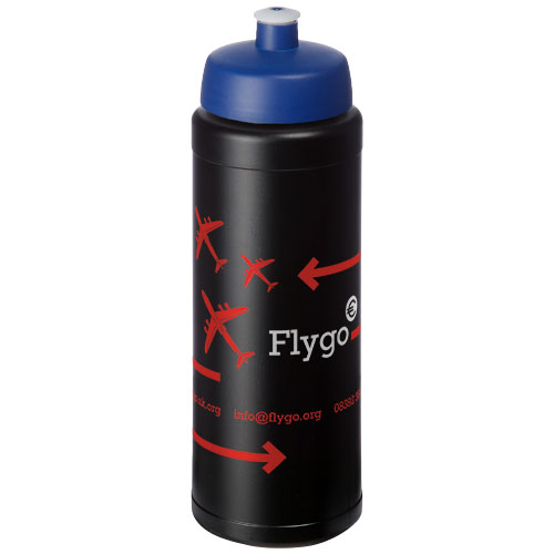 Bidon Baseline® Plus o pojemności 750 ml z wieczkiem sportowym Czarny-Niebieski 21069013 (1)