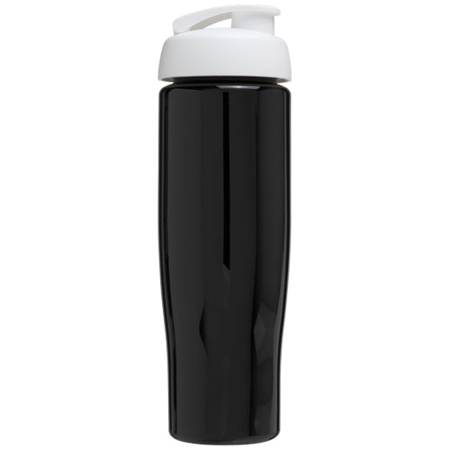 Bidon H2O Tempo® o pojemności 700 ml z wieczkiem zaciskowym Czarny-Biały 21004012 (3)