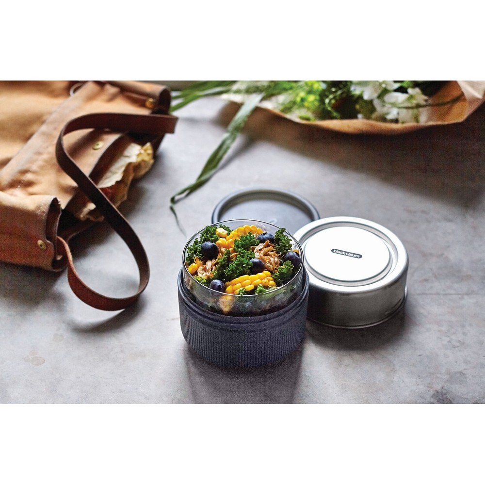 Lunchbox, pudełko śniadaniowe 750 ml Black+Blum Srebrny P439.0402 (7)