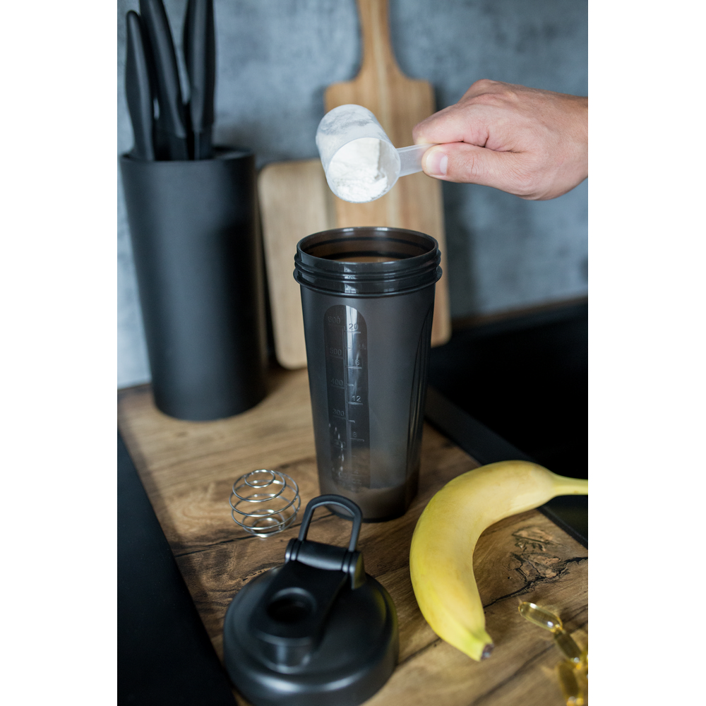Butelka sportowa 750 ml, shaker | Urelles Czarny VA102-03 (8)