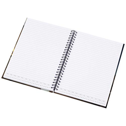Desk-Mate® kalendarz A5 w twardej okładce bez dat Biały-Czarny 21023002 (3)