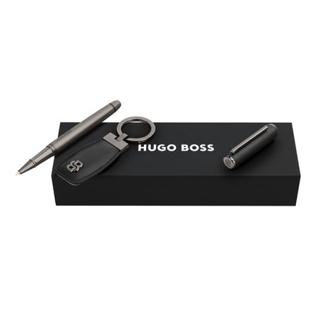 Gadżet reklamowy - Zestaw upominkowy Hugo Boss brelok i pióro kulkowe HAK519D + HSL5655A