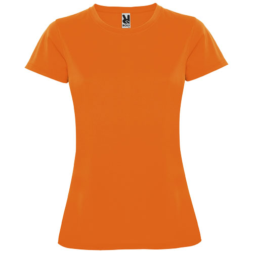 Montecarlo sportowa koszulka damska z krótkim rękawem Fluor Orange R04233L4 