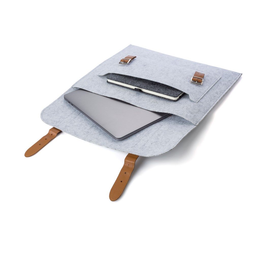 Torba na laptopa 14" z filcu RPET Szary V1252-19 