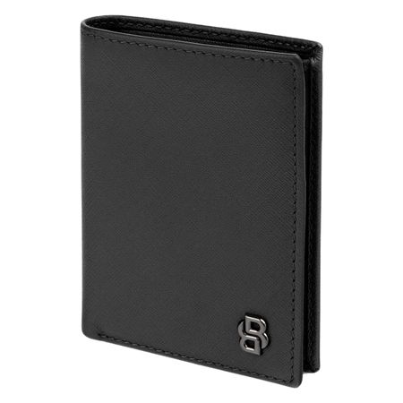 Składany portfel na karty Double B Saffiano Grey Czarny HLE526A (3)