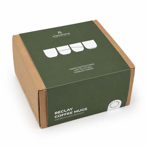 Zestaw kubków do kawy Originalhome Reclay 150 ml Biały 12643301 (2)
