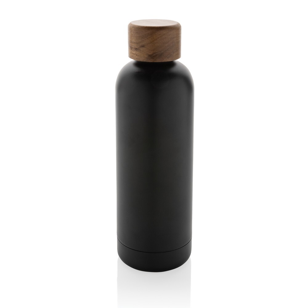 Gadżet reklamowy - Butelka termiczna 500 ml Wood, stal nierdzewna z recyklingu