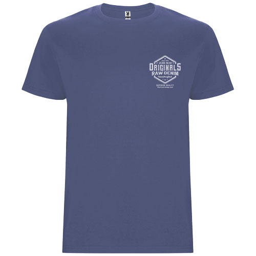 Stafford koszulka męska z krótkim rękawem Blue Denim R66811K5 (1)