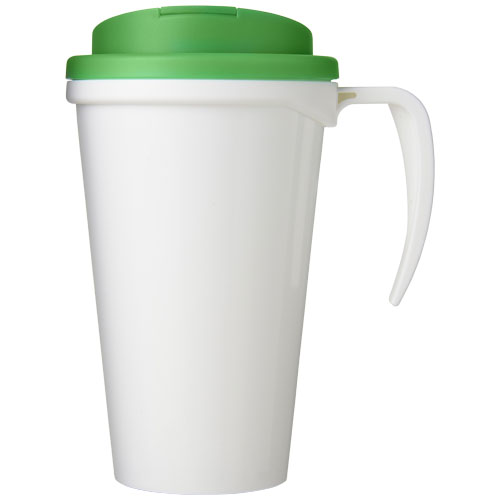 Kubek Brite-Americano® 350 ml z wieczkiem zapobiegającym rozchlapaniu Biały-Zielony 21042012 (2)