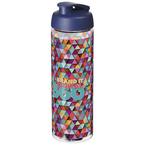 Bidon H2O Vibe o pojemności 850 ml z otwieranym wieczkiem Przezroczysty-Niebieski 21009402 (1)