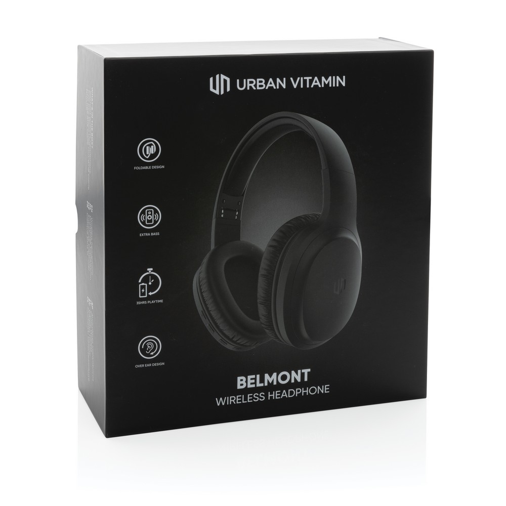 Bezprzewodowe słuchawki nauszne Urban Vitamin Belmond Czarny P329.761 (14)