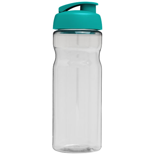 Bidon H2O Base® o pojemności 650 ml z wieczkiem zaciskowym Przezroczysty-Turkusowy niebieski 21004505 (3)
