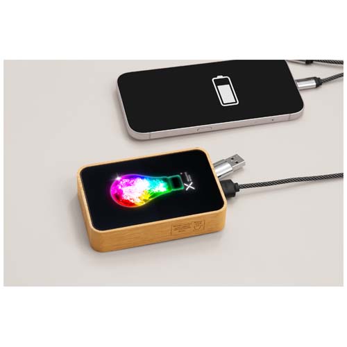 SCX.design P27 powerbank MagSafe o pojemności 10 000 mAh w bambusowej obudowie Czarny 1PX21790 (7)