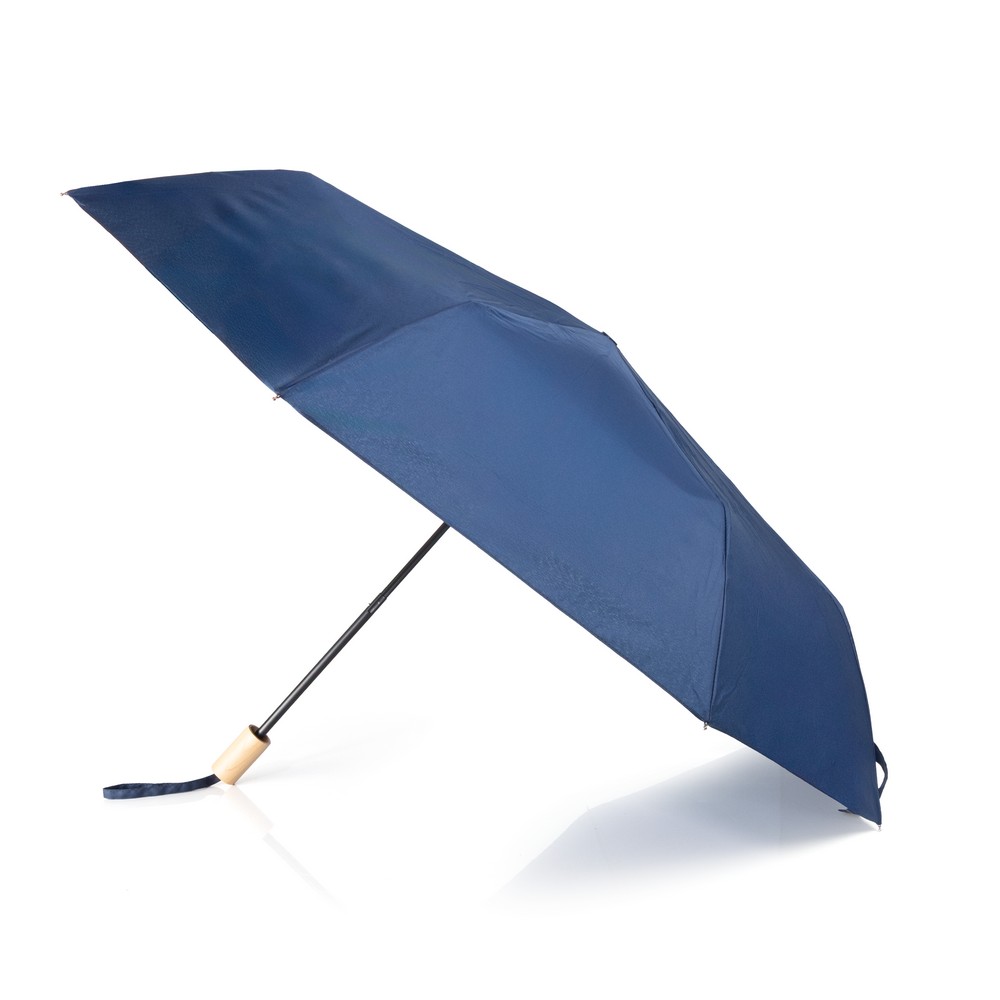 Wiatroodporny parasol manualny RPET, składany | Uksan Granatowy VA067-04 (3)