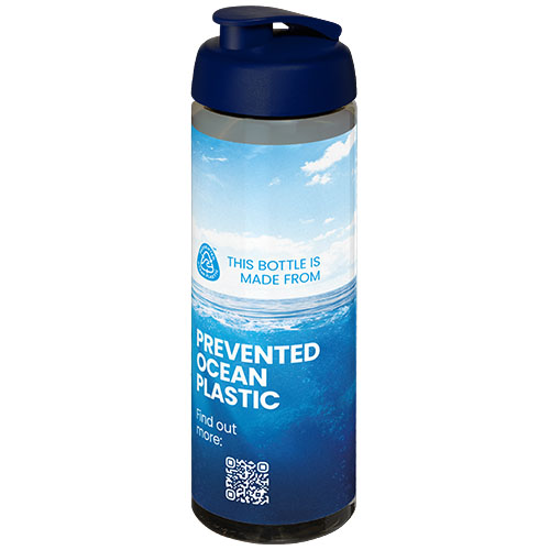 H2O Active® Eco Vibe 850 ml, bidon sportowy z odchylaną pokrywką Węgiel drzewny-Niebieski 21048304 (1)