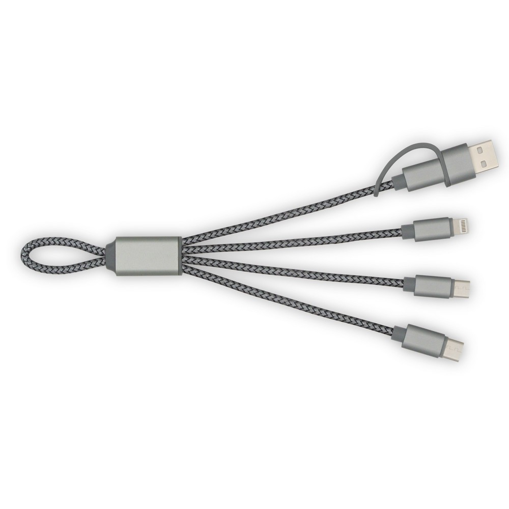 Kabel do ładowania i synchronizacji BrandCharger Trident 2 Grafitowy VA556-15 
