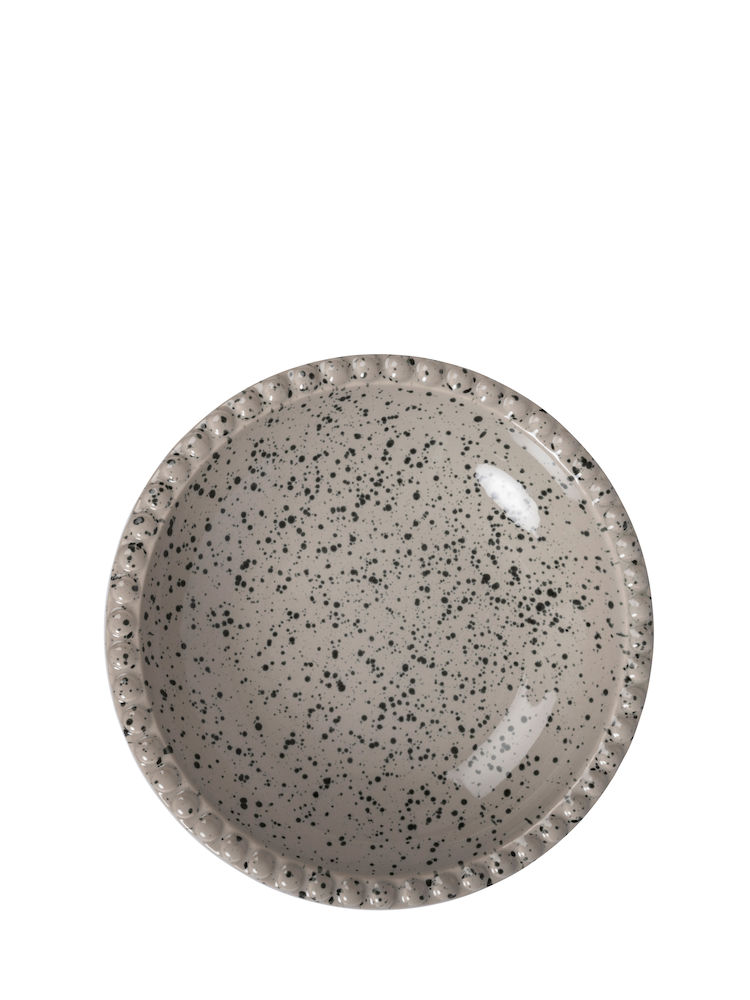 Gadżet reklamowy - Talerz na przekąski DITTE, szary/czarny