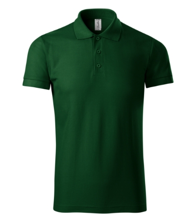 Koszulka polo męska MP21 Zieleń butelkowa P21-1421406 (2)
