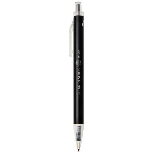 Długopis Spectrum wykonany z recyklingowanego aluminium (niebieski tusz) Czarny 10740490 (1)